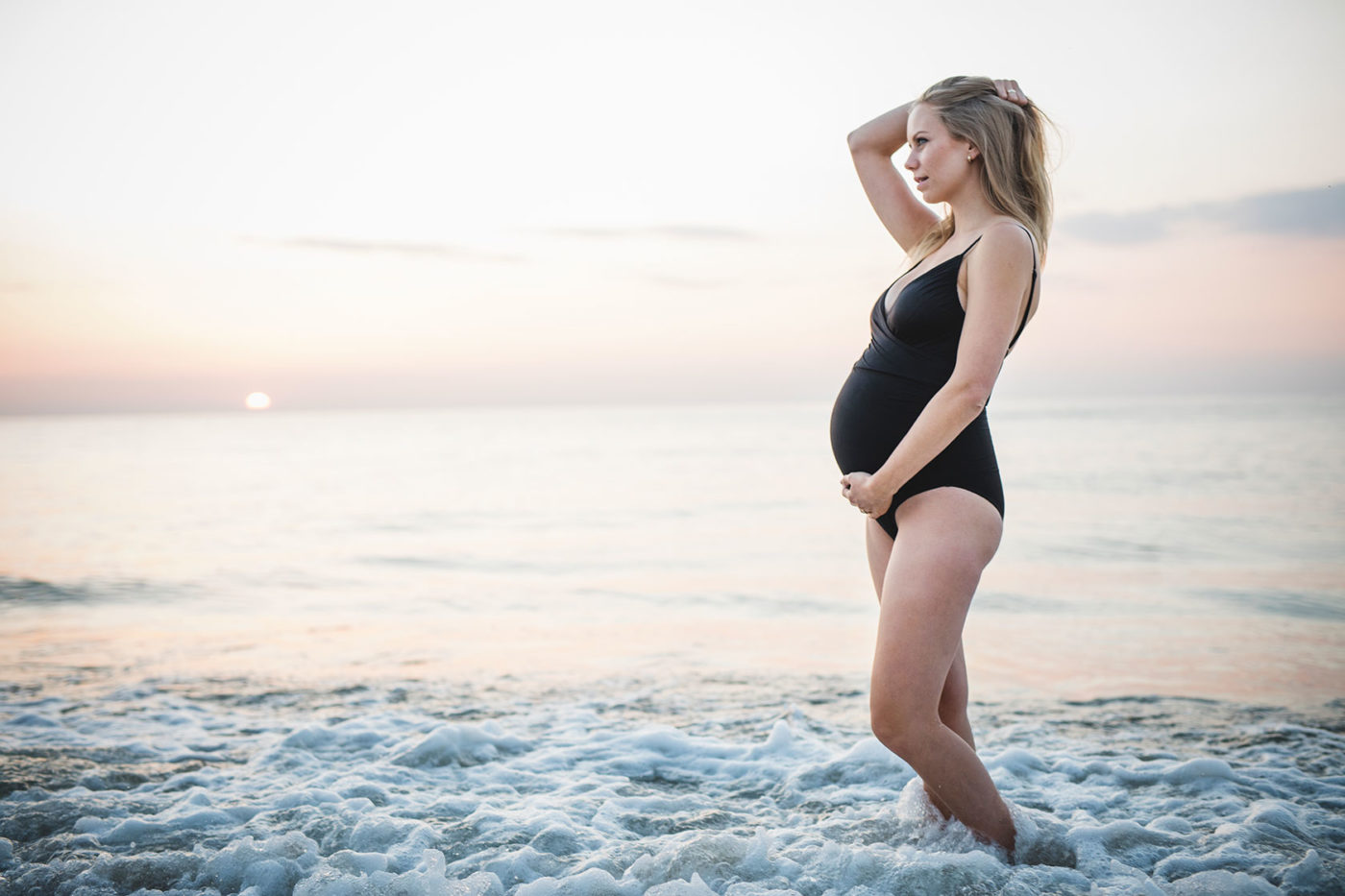 Sesja brzuszkowa Ustka plaża